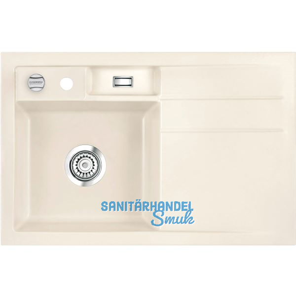 SYSTEMCERAM Einbausp�le Bela 78, 780 x 510 mm �1,5% Tropfteil rechts, Jasmin