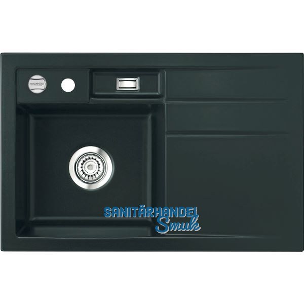 SYSTEMCERAM Einbausp�le Bela 78, 780 x 510 mm �1,5% Tropfteil rechts, Eibe