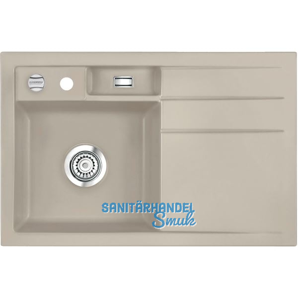 SYSTEMCERAM Einbausp�le Bela 78 Excenter, 780 x 510 mm Tropfteil rechts, Fango