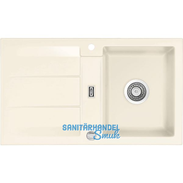 SYSTEMCERAM Einbausp�le Genea 87, 870 x 510 mm �1,5% reversibel, Magnolie