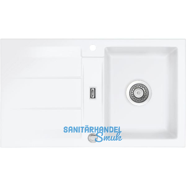 SYSTEMCERAM Einbausp�le Genea 87, 870 x 510 mm �1,5% reversibel, Polar