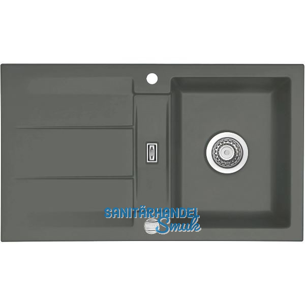 SYSTEMCERAM Einbausp�le Genea 87, 870 x 510 mm �1,5% reversibel, Lava