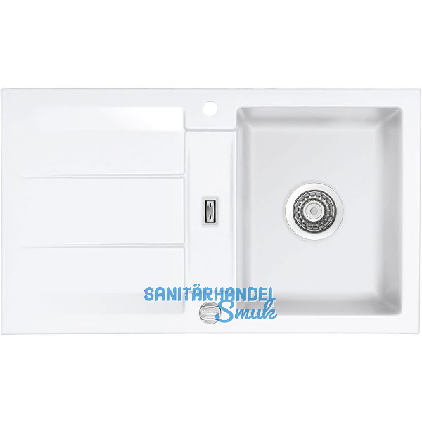 SYSTEMCERAM Einbausp�le Genea 87 Excenter, 870 x 510 mm reversibel, Gr�nland