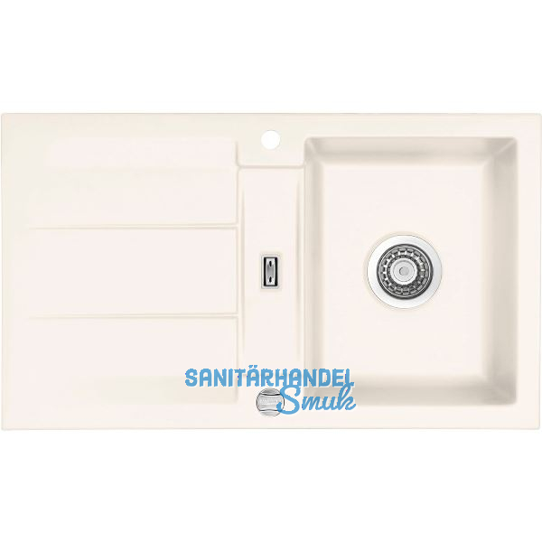 SYSTEMCERAM Einbausp�le Genea 87 Excenter, 870 x 510 mm reversibel, Jasmin