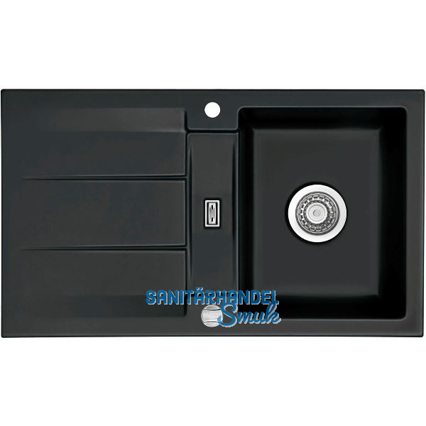 SYSTEMCERAM Einbausp�le Genea 87 Excenter, 870 x 510 mm reversibel, Nigra