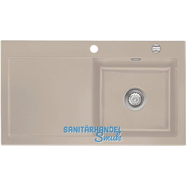 SYSTEMCERAM Einbausp�le Mera 90, 900 x 510 mm Tt. links, Fango