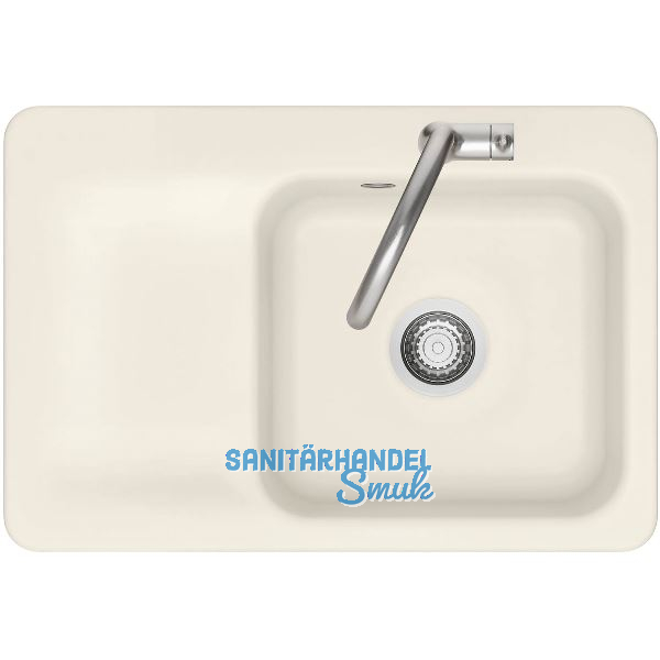 SYSTEMCERAM Einbausp�le Juna 75, 750 x 510 mm Tt. links, Jasmin