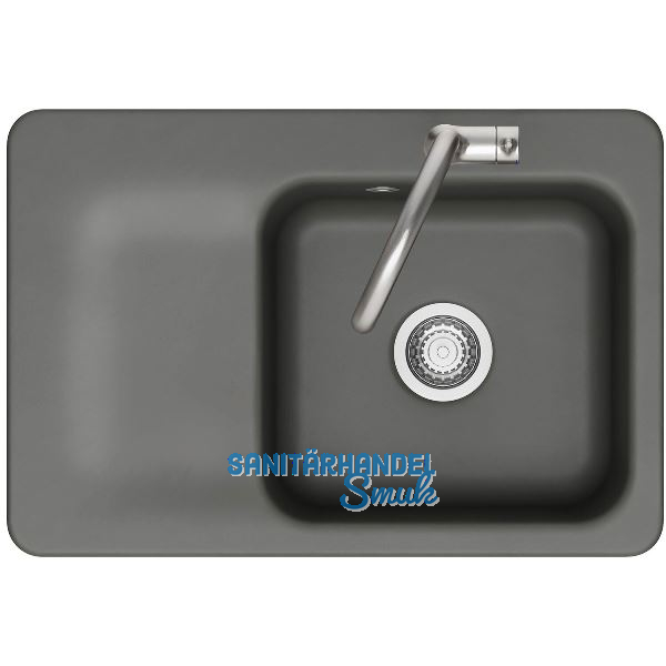 SYSTEMCERAM Einbausp�le Juna 75, 750 x 510 mm Tt. links, Lava