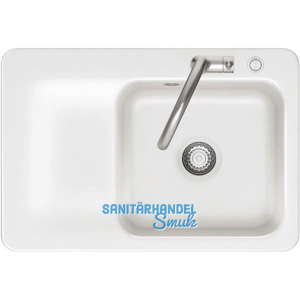 SYSTEMCERAM Einbausp�le Juna 75 Excenter, 750 x 510 mm Tt. links, Gr�nland