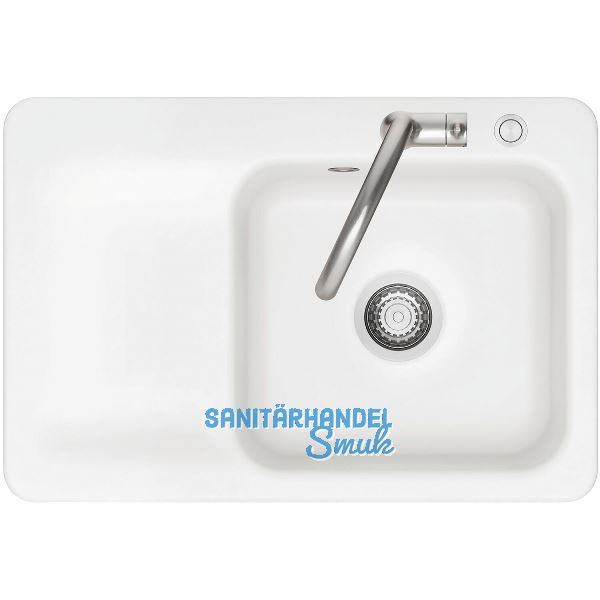 SYSTEMCERAM Einbausp�le Juna 75 Excenter, 750 x 510 mm Tt. links, Polar