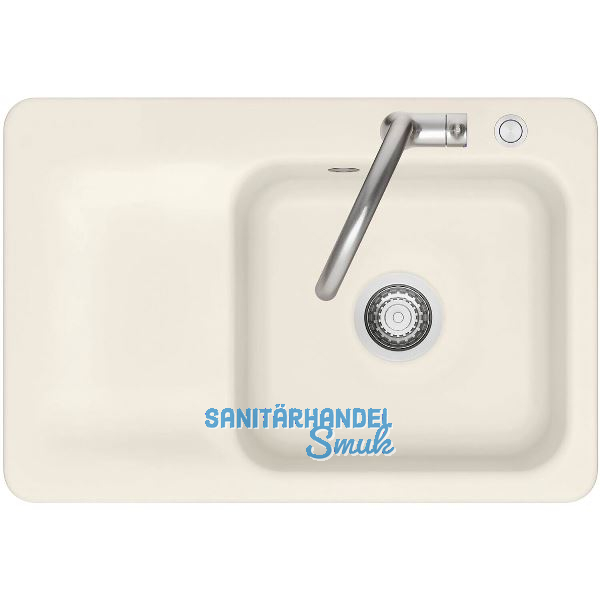 SYSTEMCERAM Einbausp�le Juna 75 Excenter, 750 x 510 mm Tt. links, Jasmin