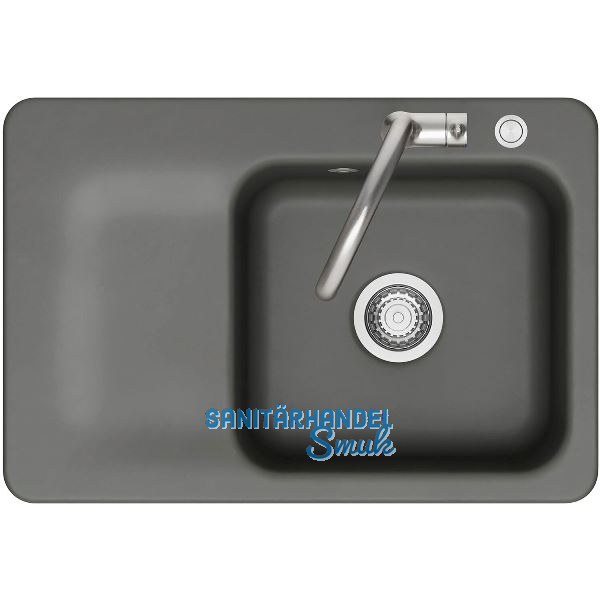 SYSTEMCERAM Einbausp�le Juna 75 Excenter, 750 x 510 mm Tt. links, Lava