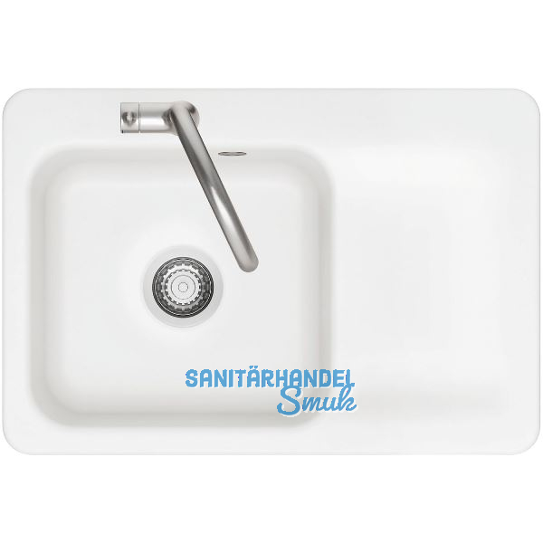 SYSTEMCERAM Einbausp�le Juna 75, 750 x 510 mm Tt. rechts, Polar