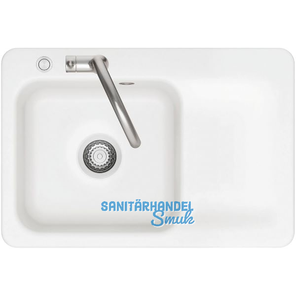 SYSTEMCERAM Einbausp�le Juna 75 Excenter, 750 x 510 mm Tt. rechts, Polar