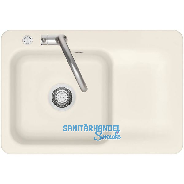 SYSTEMCERAM Einbausp�le Juna 75 Excenter, 750 x 510 mm Tt. rechts, Jasmin