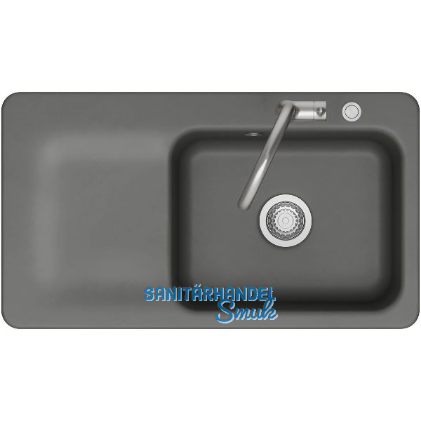 SYSTEMCERAM Einbausp�le Juna 90 Excenter, 900 x 510 mm Tt. links, Lava