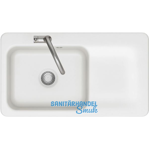 SYSTEMCERAM Einbausp�le Juna 90, 900 x 510 mm Tt. rechts, Polar