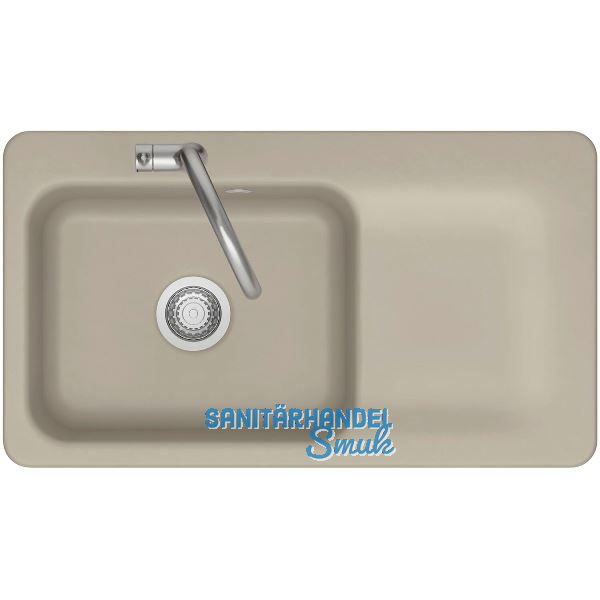 SYSTEMCERAM Einbausp�le Juna 90, 900 x 510 mm Tt. rechts, Fango