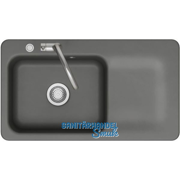 SYSTEMCERAM Einbausp�le Juna 90 Excenter, 900 x 510 mm Tt. rechts, Lava