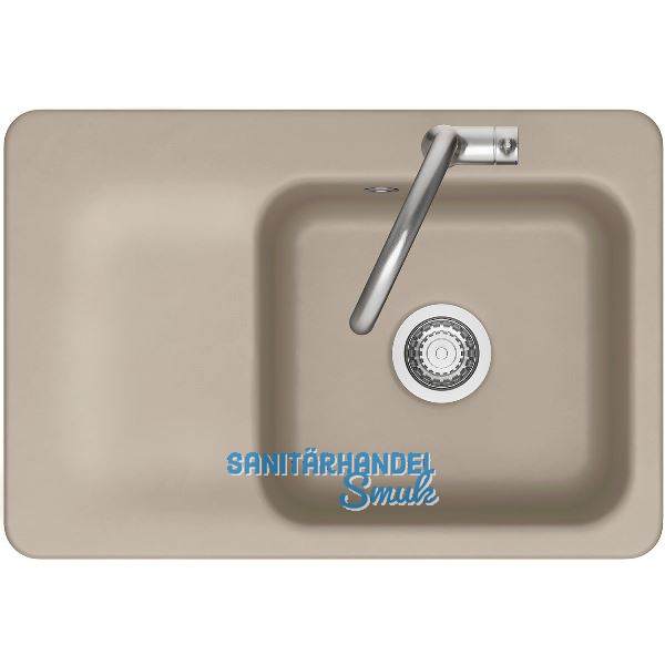 SYSTEMCERAM fl�chenb�ndige Sp�le Juna 75 F, 726 x 486 mm Tt. links, Fango