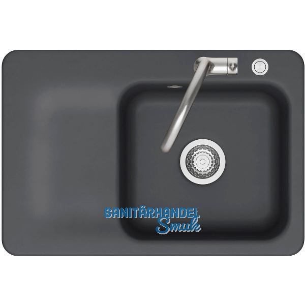 SYSTEMCERAM fl�chenb�ndige Sp�le Juna 75 F Excenter Tt. links, Schiefer