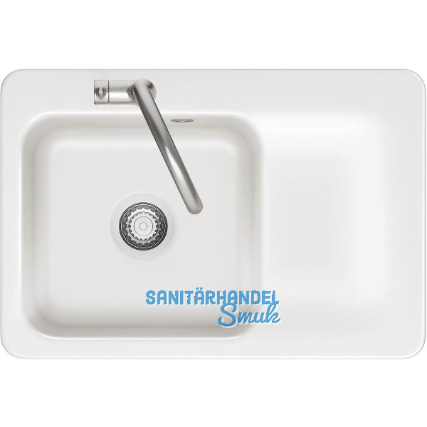 SYSTEMCERAM fl�chenb�ndige Sp�le Juna 75 F, 726 x 486 mm Tt. rechts, Gr�nland