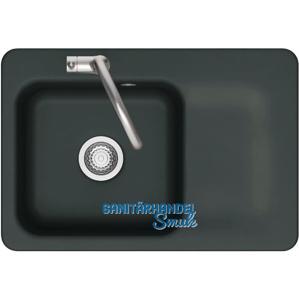 SYSTEMCERAM fl�chenb�ndige Sp�le Juna 75 F, 726 x 486 mm Tt. rechts, Eibe