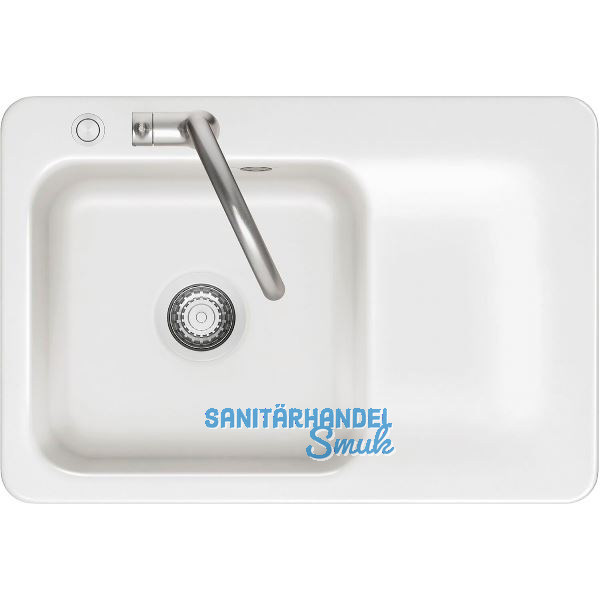 SYSTEMCERAM fl�chenb�ndige Sp�le Juna 75 F Excenter Tt. rechts, Gr�nland