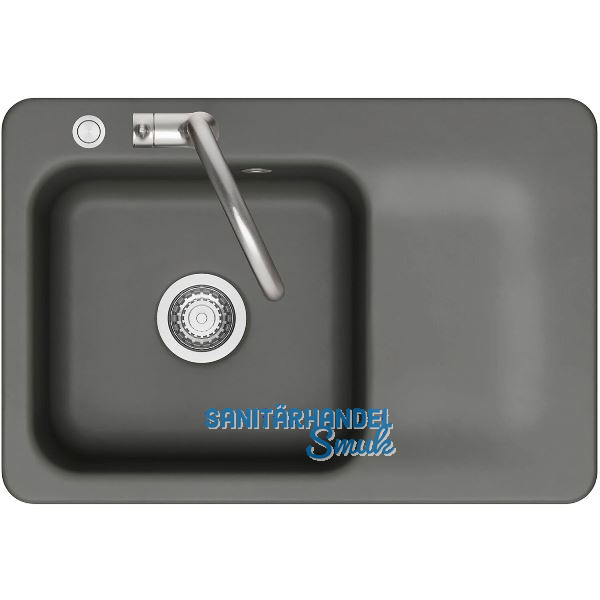 SYSTEMCERAM fl�chenb�ndige Sp�le Juna 75 F Excenter Tt. rechts, Lava