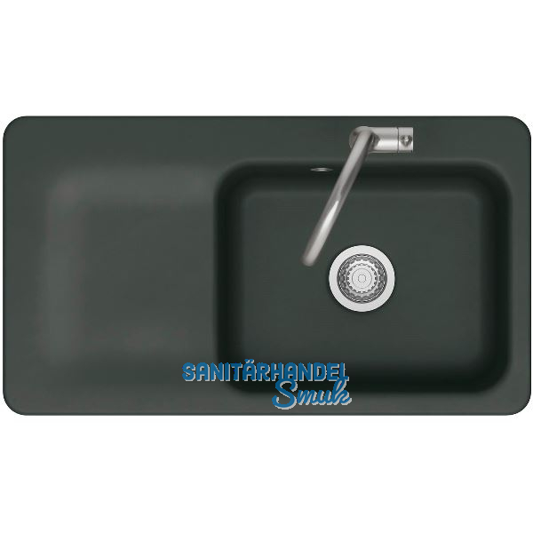 SYSTEMCERAM fl�chenb�ndige Sp�le Juna 90 F, 876 x 486 mm Tt. links, Eibe