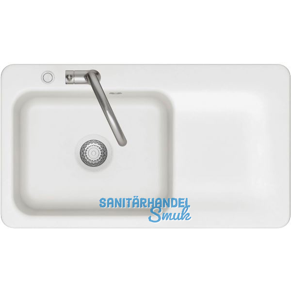 SYSTEMCERAM fl�chenb�ndige Sp�le Juna 90 F Excenter Tt. rechts, Polar