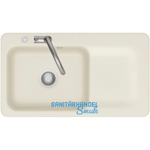 SYSTEMCERAM fl�chenb�ndige Sp�le Juna 90 F Excenter Tt. rechts, Jasmin