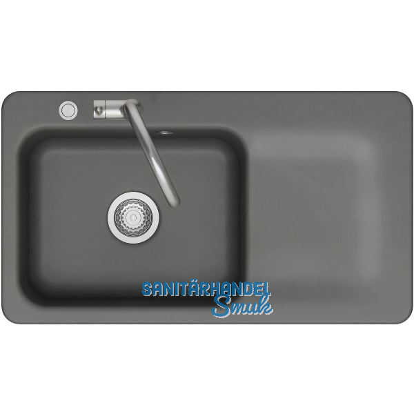 SYSTEMCERAM fl�chenb�ndige Sp�le Juna 90 F Excenter Tt. rechts, Lava