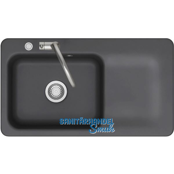 SYSTEMCERAM fl�chenb�ndige Sp�le Juna 90 F Excenter Tt. rechts, Schiefer