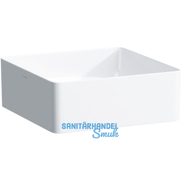 LAUFEN Aufsatzwaschtisch Living quadratisch, Wei�