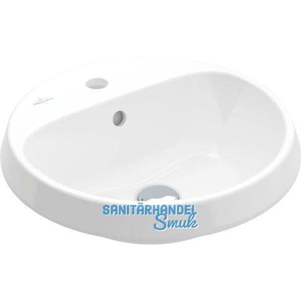 VILLEROY & BOCH Aufsatzwaschtisch Architectura rund, Wei� Alpin