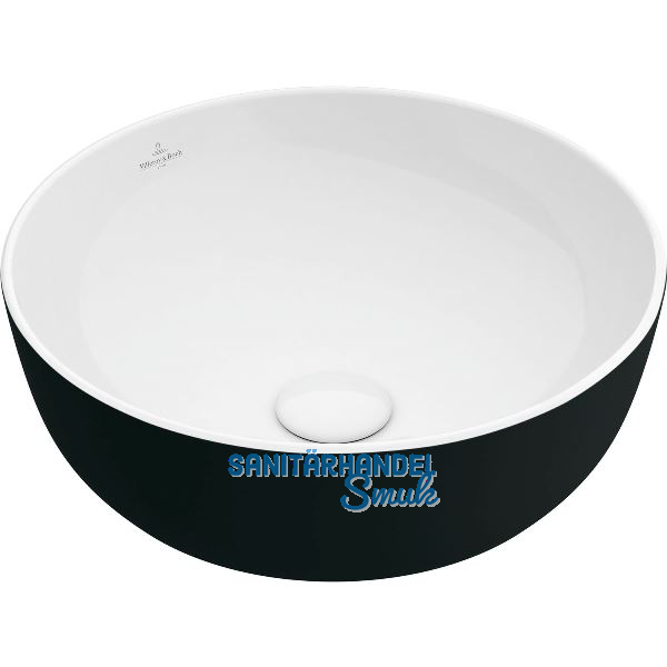 VILLEROY & BOCH Aufsatzwaschtisch Artis 417943BCT8 � 430 mm, Coral Black