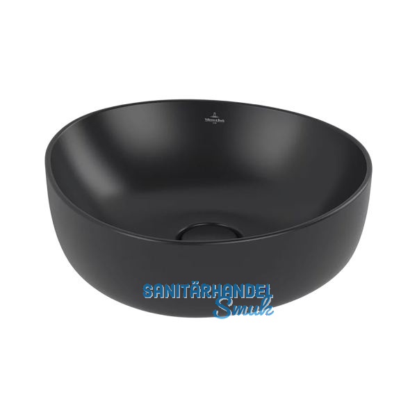 VILLEROY & BOCH Aufsatzwaschtisch Antao 4A7240R7 400 mm, Pure Black