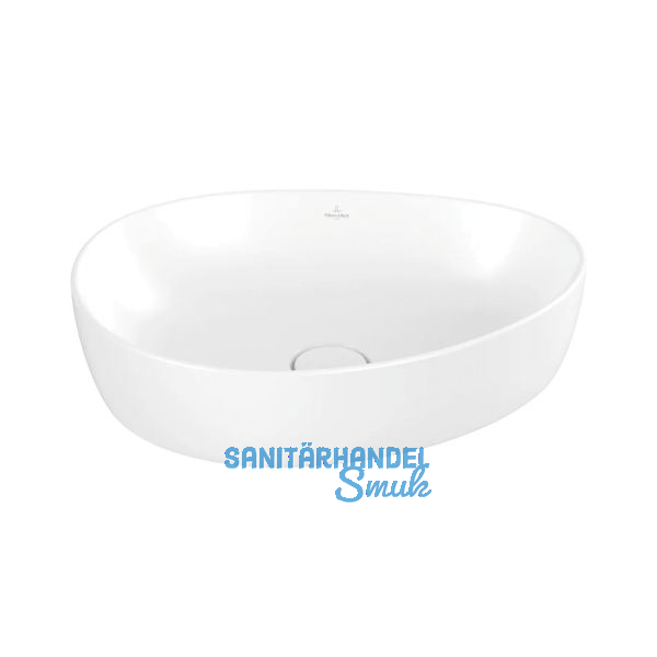 VILLEROY & BOCH Aufsatzwaschtisch Antao 4A7351RW 510 mm, Stone White
