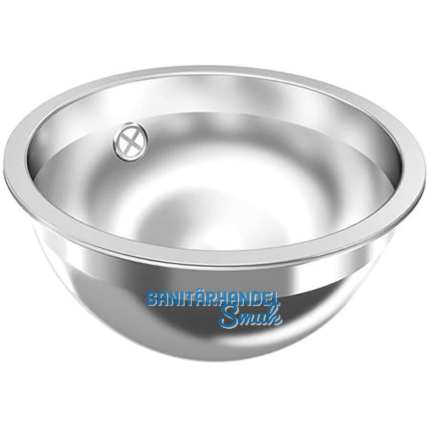 KWC 2D-Waschtisch Rondo RNDH 300, Edelstahl hochglanzpoliert