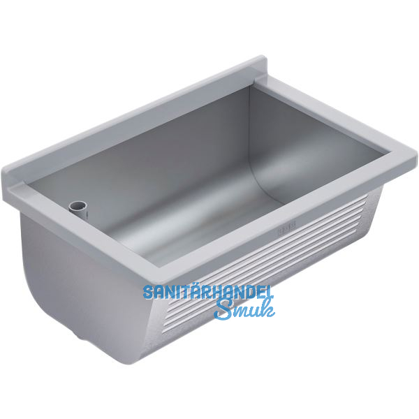 KWC Wand-Ausgussbecken BS311N Ablauf links, Edelstahl