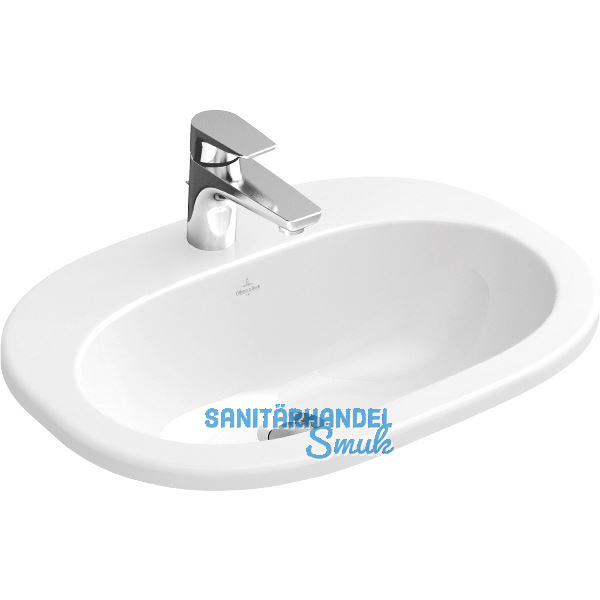 VILLEROY & BOCH Einbau-Waschtisch O.novo 41615601 560 mm, Wei� Alpin