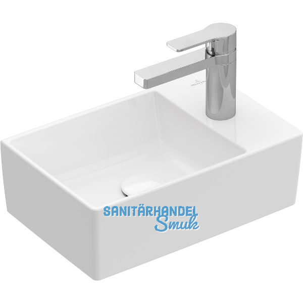 VILLEROY & BOCH Handwaschbecken Memento 2.0 43234GR1 400 mm, Wei� Alpin