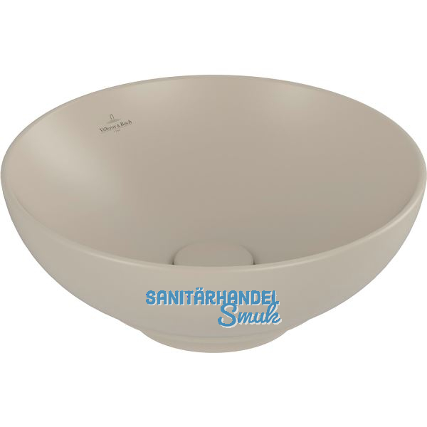 VILLEROY & BOCH Aufsatzwaschtisch L&F 4A4500AM � 380 mm, Almond