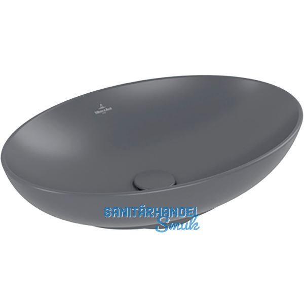 VILLEROY & BOCH Aufsatzwaschtisch L&F 4A4700I4 560 mm, Graphit