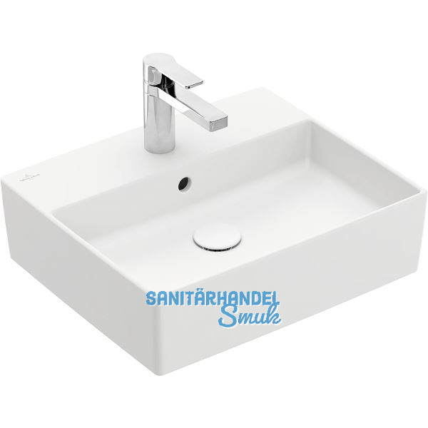 VILLEROY & BOCH Aufsatzwaschtisch Memento 2.0 4A0750RW 500 mm, Stone White