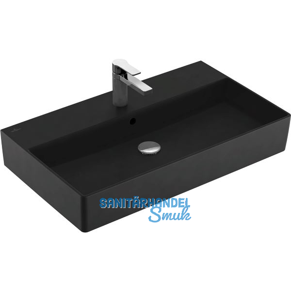 VILLEROY & BOCH Aufsatzwaschtisch Memento 2.0 4A228GR7 800 mm, Pure Black
