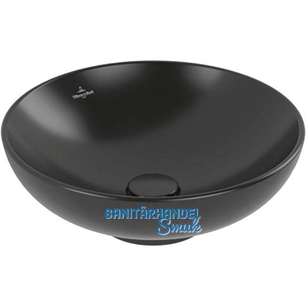 VILLEROY & BOCH Aufsatzwaschtisch 4A4600R7 � 420 mm, Pure Black