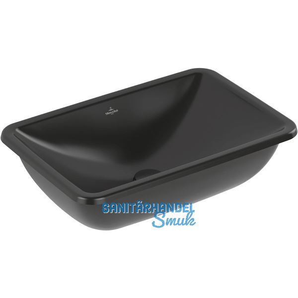 VILLEROY & BOCH Unterbauwaschbecken 4A5700R7 605 mm, Pure Black