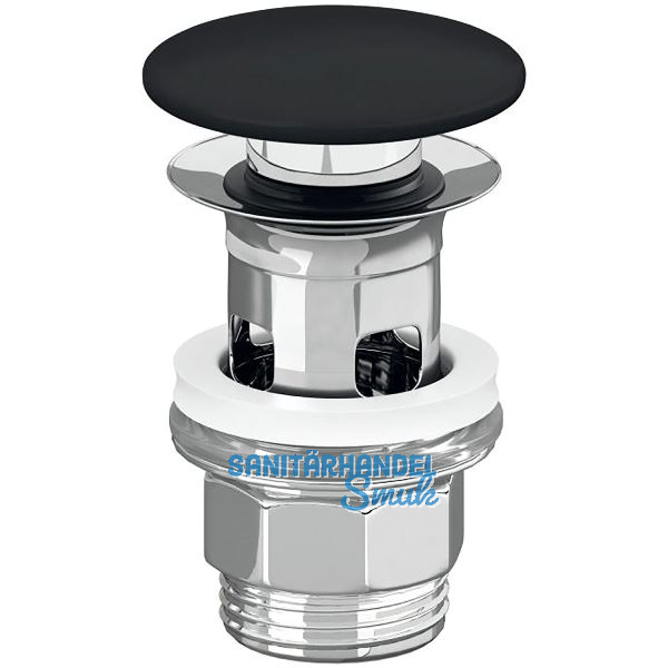 VILLEROY & BOCH 5/4" Schaftventil 681700R7, Pure Black